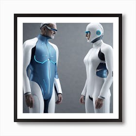 Futuristic Couple 10 Art Print