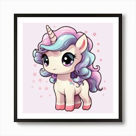 Cute Unicorn 247 Art Print