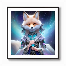 Fox WoMan Art Print