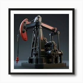 Default Create Unique Design Of Crude Oil Pump 1 Art Print