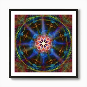 Mandala Pattern Kaleidoscope 1 Art Print