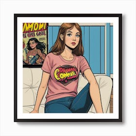 Wonder Woman Comic Art Print