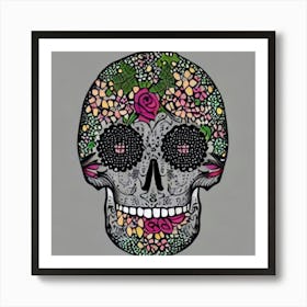 Day Of The Dead Skull Art Print