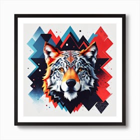 Wolf Head Art Print