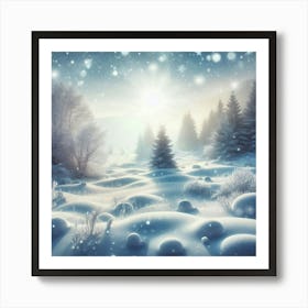 Winter Landscape Art Print