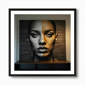 Woman'S Face Art Print