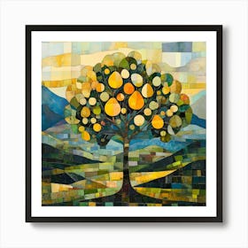 Modern Pear Tree 1 Art Print