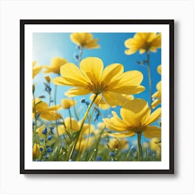 Yellow Flowers 8 Art Print