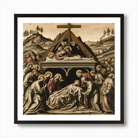 Lamentation Of Christ Art Print