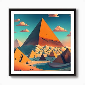 Pyramids Of Giza 1 Art Print