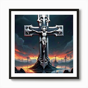 Cross Of Crucifixion Art Print