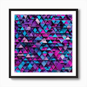 Abstract Triangles 8 Art Print