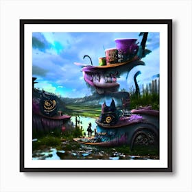 Post Apocalyptic Fairy Tale Land (Darker) Art Print