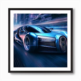 A futuristic Bugatti in year 2300 Art Print