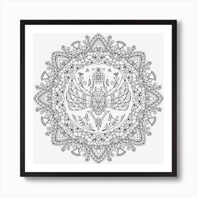 Egyptian Mandala 06 Art Print