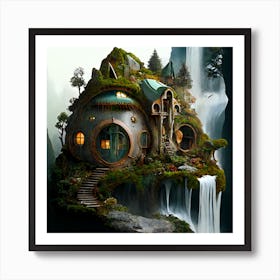 Myeera Hobbit House Castle Style Steampunk Style Cy Erpunk Styl 010cb9c9 9a46 4981 88ac 25b284452c6d Art Print