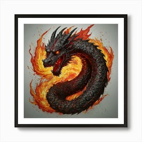 Fire Dragon 2 Art Print