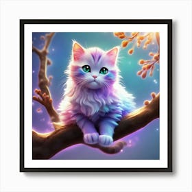 Cat In A Tree Art Print