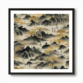 Asian Landscape Art Print