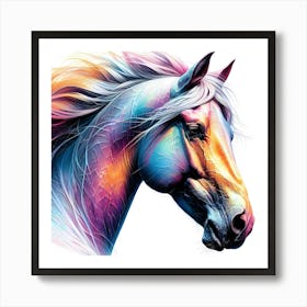 Creative Horse Visual 15 Art Print