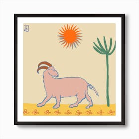 Aries Square Art Print