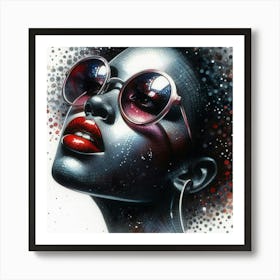 African woman's face 1 Art Print