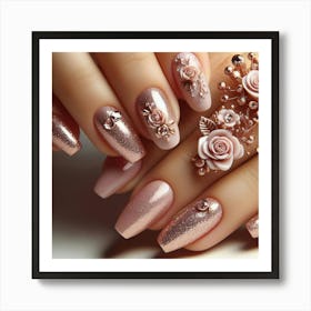 Roses On The Nails Art Print