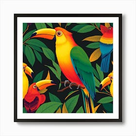 Toucans 8 Art Print