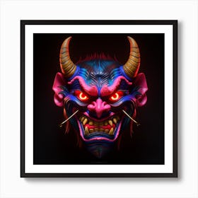 Demon Mask 1 Art Print