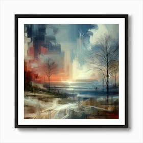 Abstract Horizons 26 Art Print