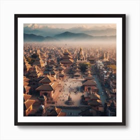 Kathmandu City Art Print