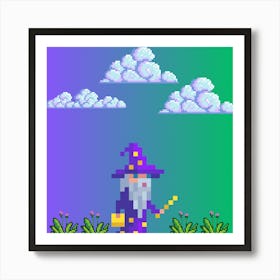 Wizard on a quest Art Print