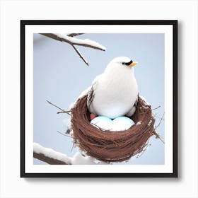 Bird In Nest 3 Art Print