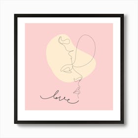 Love pink 1 Art Print