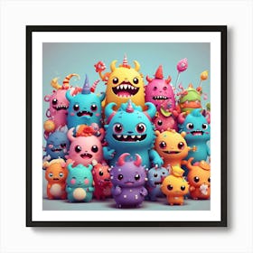 Monsters Art Print