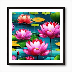 Lotus Flower 50 Art Print