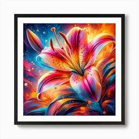 Lily Painting Art Print