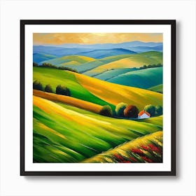 Landscape Painting 149 Art Print