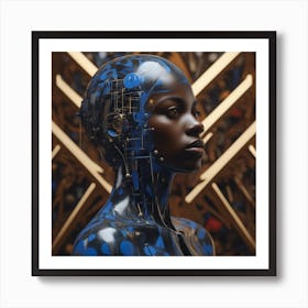 Robot Woman 59 Art Print