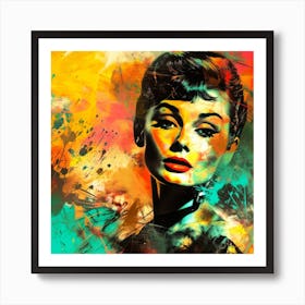 Audrey Hepburn Young - Movie Star Style Art Print