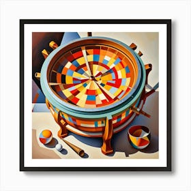 Timpani Cubism Style Art Print