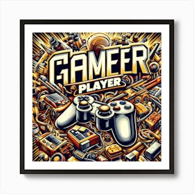 Gamer Player Art Print