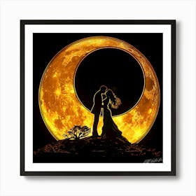 Lunar Love - Eclipse Festival Art Print