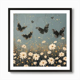 Butterflies Fairycore Painting 3 Art Print