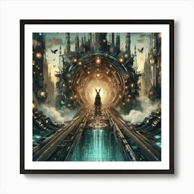 Down The Cyberabbit Hole 10 Art Print