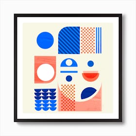 Mid Century Abstract Art Print