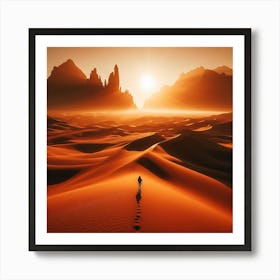 Desert Landscape 5 Art Print