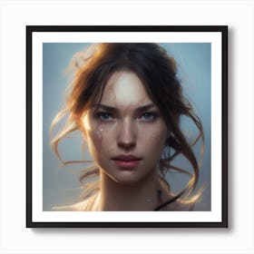 Portrait Of A Girl Art Print