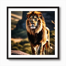 Lion art 21 Art Print