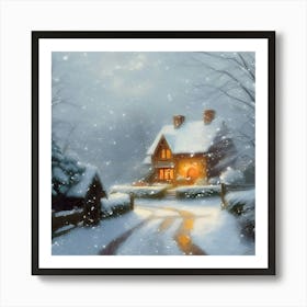 Winter's Night 1 Art Print